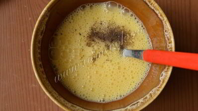 омлет с творогом и укропом