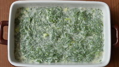 омлет с творогом и укропом