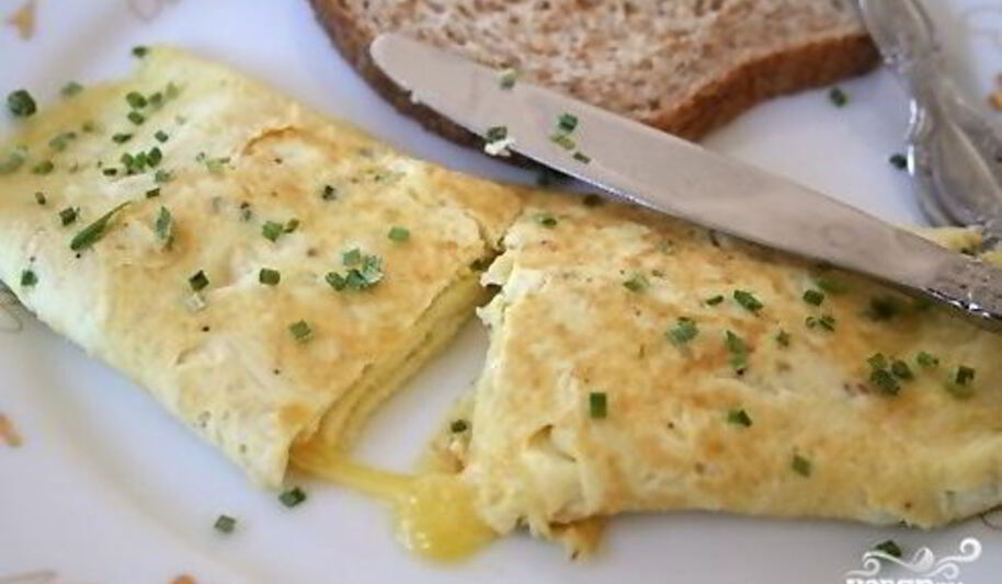 Рецепт омлета с творогома