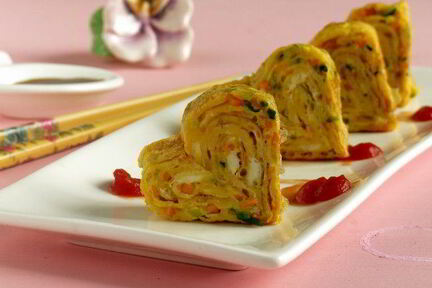 Омлет Сердечки