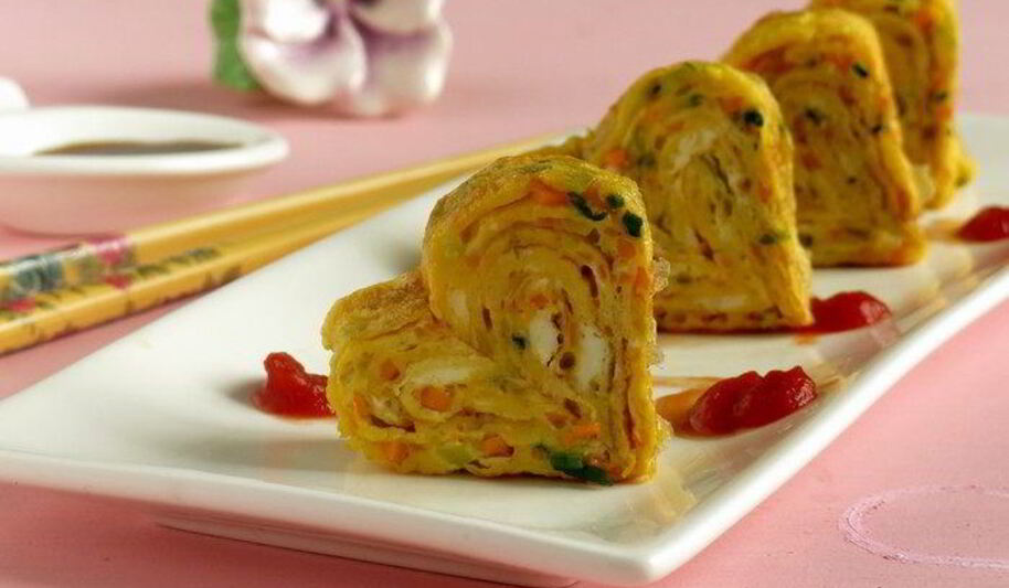 Рецепт омлета сердечки