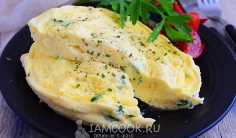 Рецепт парового омлета в микроволновке