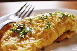 Омлет с молоком