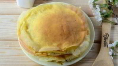 слоеный омлет на завтрак