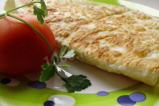Яичный омлет в лаваше