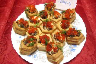 Закуски с креветками