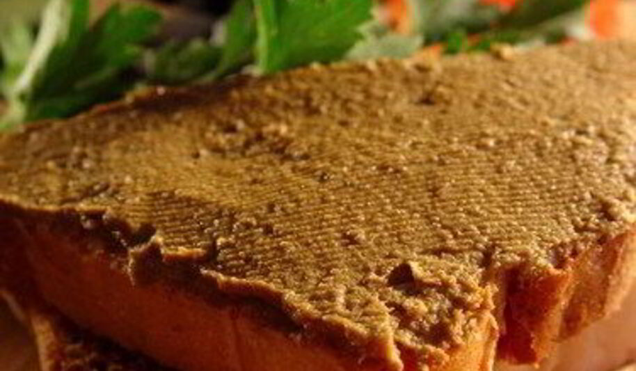 Рецепт паштета из брынзы, говяжьего языка и огурца