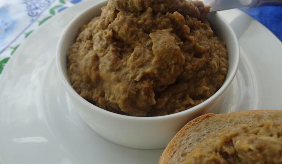 Рецепт паштета иза чечевиц с грибами