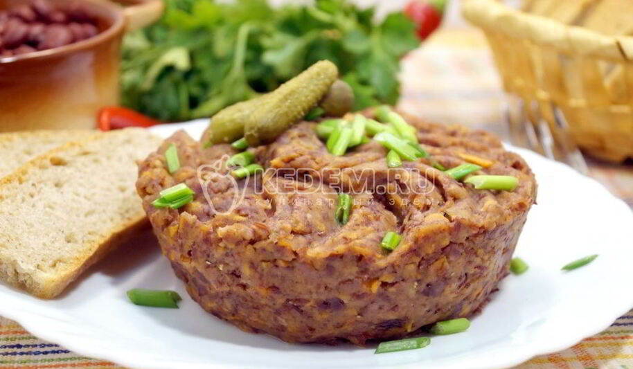 Рецепт паштета из фасоли