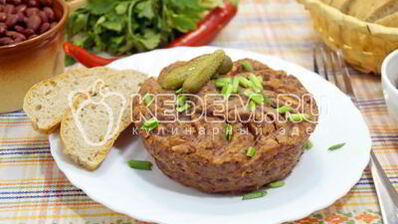 паштет из фасоли