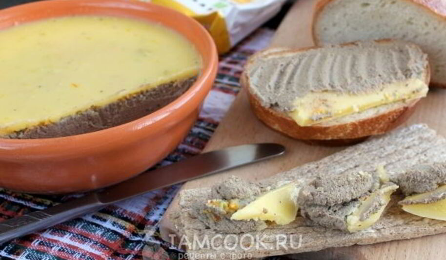 Рецепт паштета из печени с вермутом и апельсином