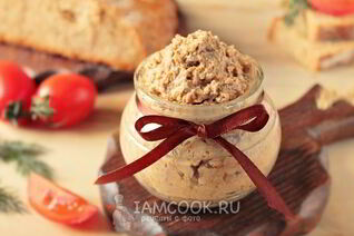 Паштет из вареной говяжьей печени