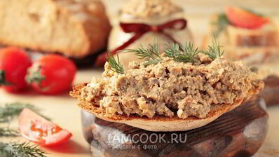 паштет из вареной говяжьей печени