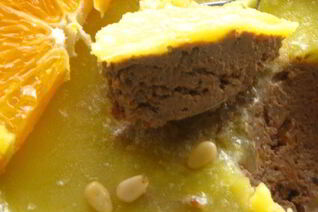 Печеночный паштет с тыквой и апельсиновым соком