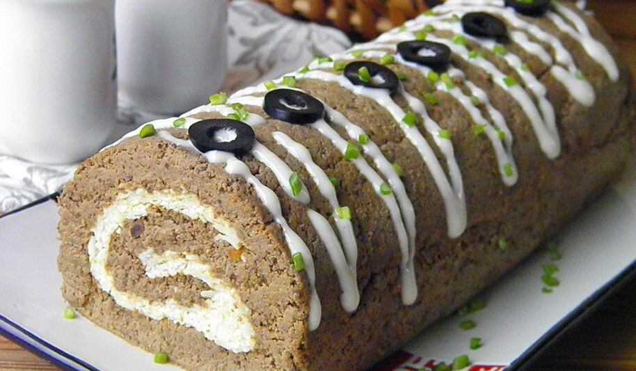 Рецепт печеночного рулета