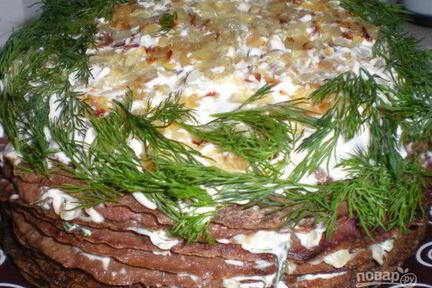 Печеночный тортик