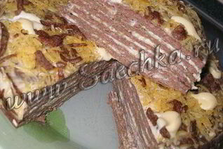 Торт из куриной печени