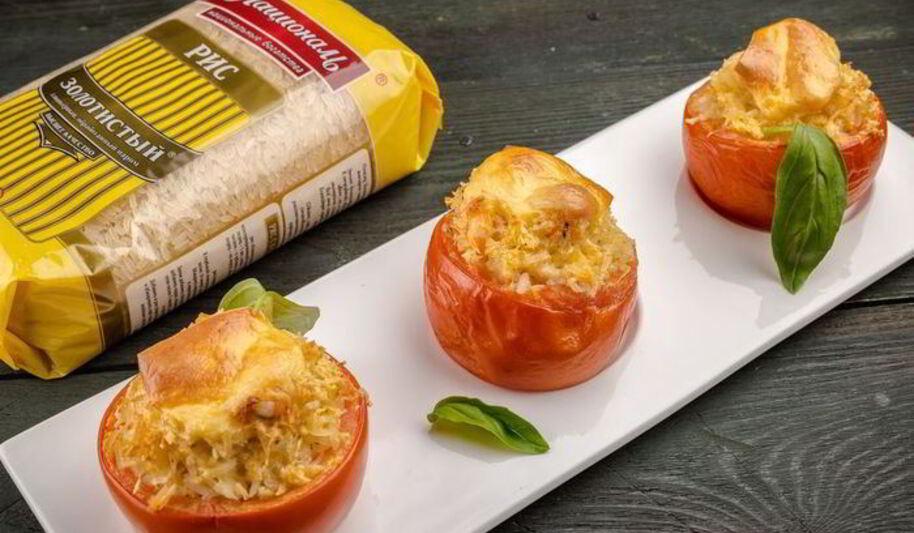 Рецепт помидоров, фаршированных рисом и креветками