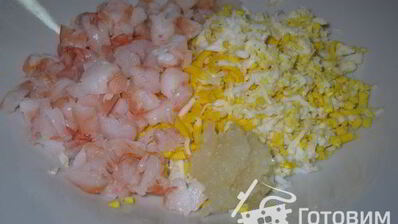 помидоры с креветками