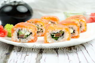 Домашние роллы Филадельфия