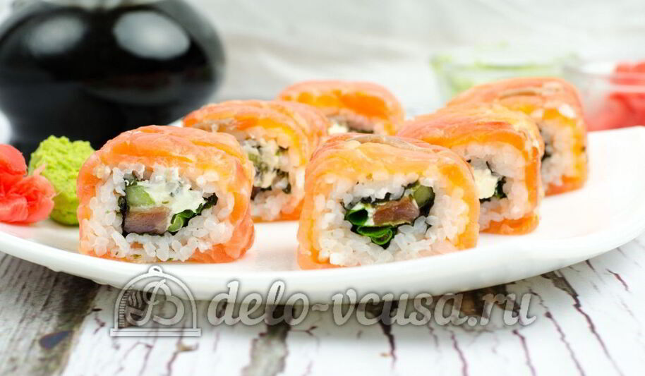 Рецепт домашних роллов филадельфия