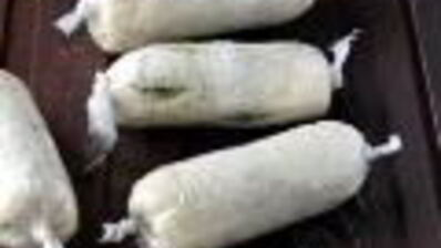 хрустящие роллы с начинкой из рыбы и песто