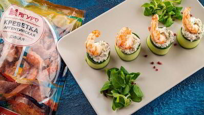 огуречные роллы с креветками