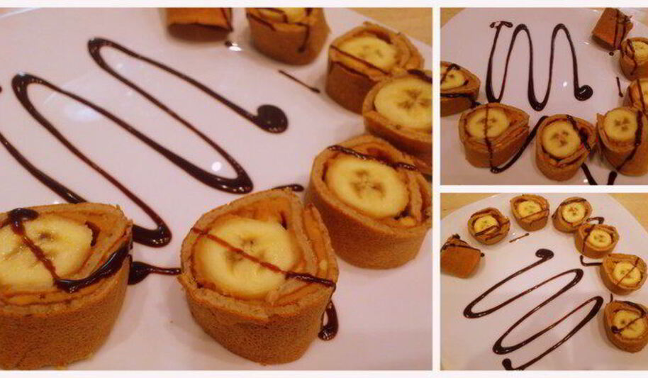 Рецепт овсяного ролла с бананом