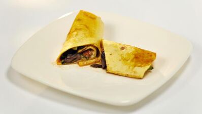 ролл с куриными сердечками