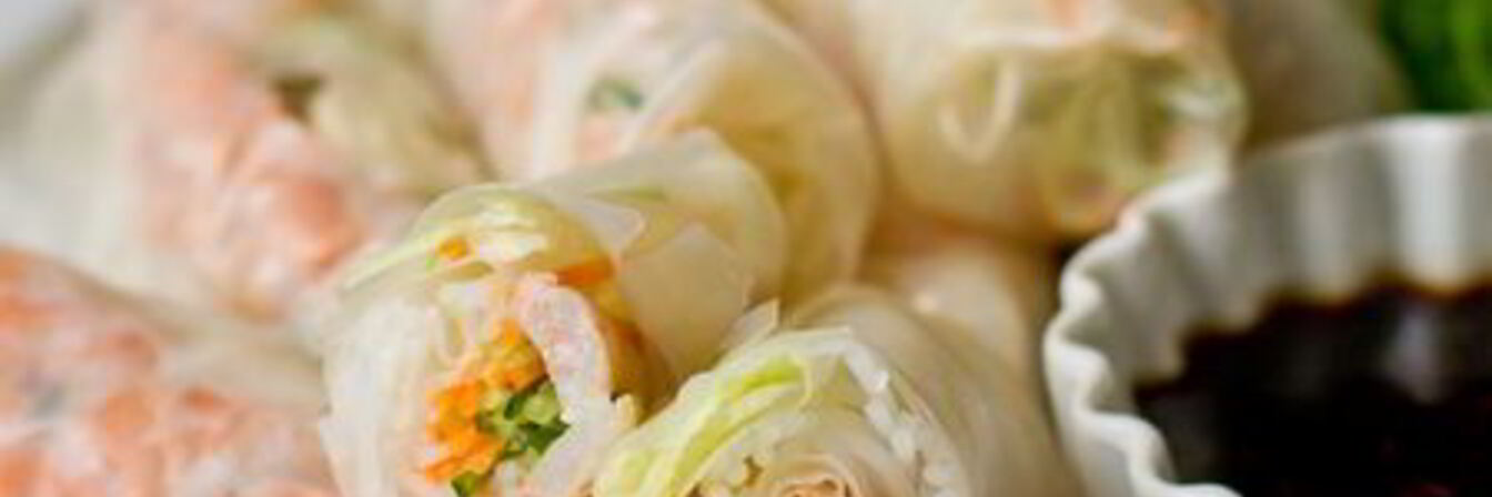 Спринг-роллы с креветками