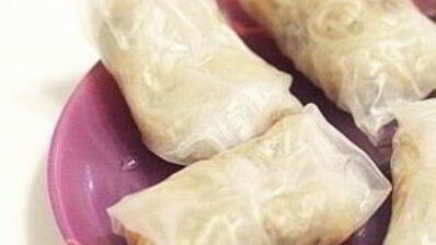 спринг-роллы с куриным фаршем и грибами