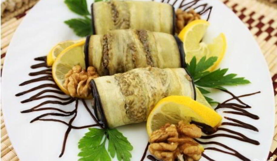 Рецепт баклажанных рулетов по-крымсков