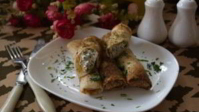 блинные рулетики с начинкой