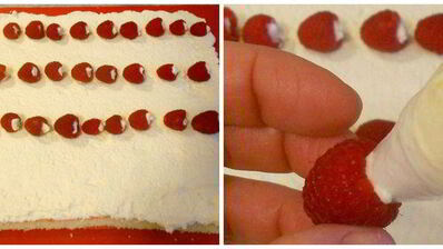 любовный рулет с рисунком