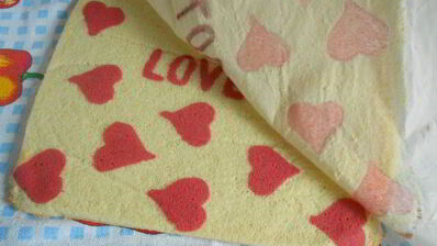 любовный рулет с рисунком