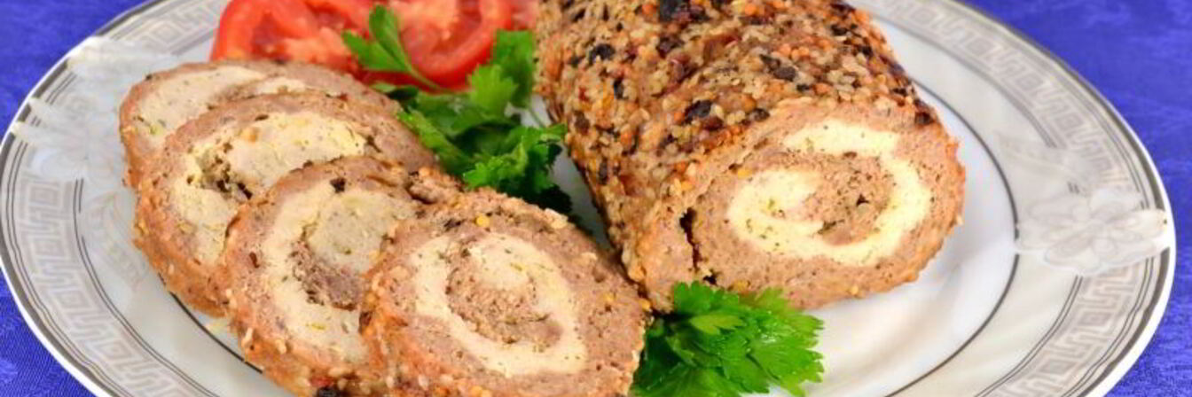 Мясной рулет Праздничный