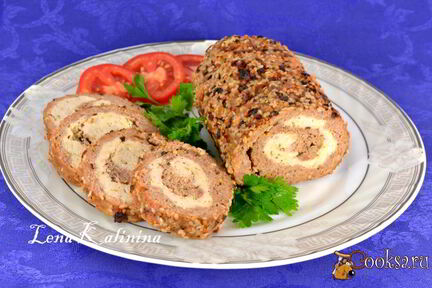 Мясной рулет Праздничный