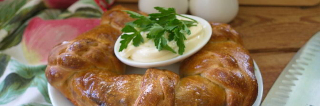 Плетеный рулет с сюрпризом