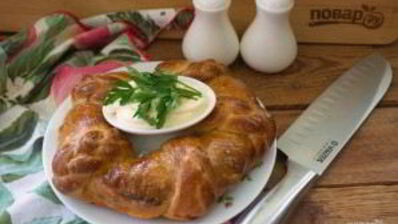 плетеный рулет с сюрпризом