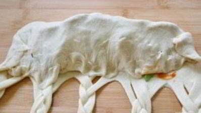 плетеный рулет с сюрпризом