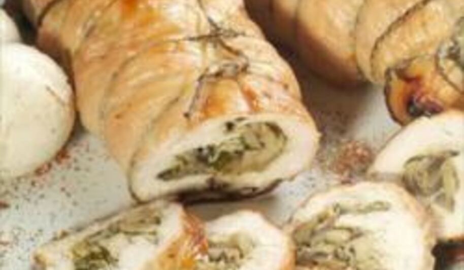 Рецепт рулета из филе индейки с грибами