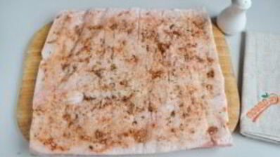 рулет из сала со шкуркой