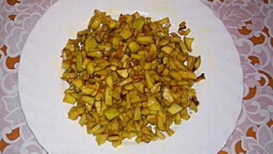 рулет с яблочно-ванильной начинкой