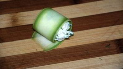 рулетики из кабачков с творогом