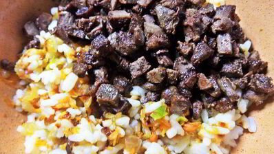 яичный рулет с печенкой