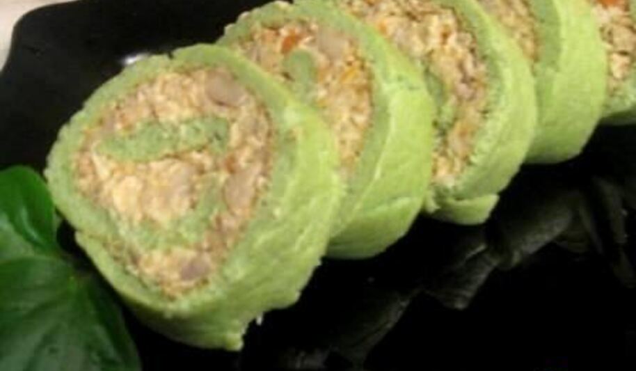 Рецепт зеленого рулета с брокколи