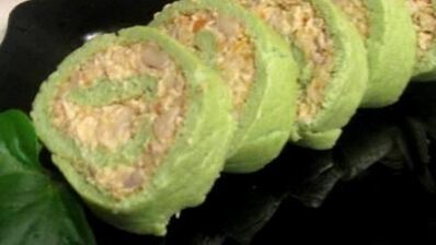 зеленый рулет с брокколи