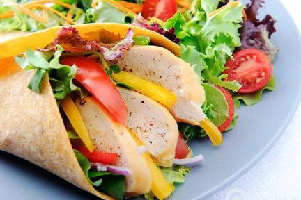 Домашняя шаурма с курицей