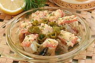 Скандинавская закуска из рыбы и сыра