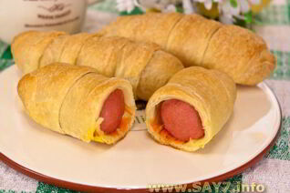 Сосиски в слоеном тесте